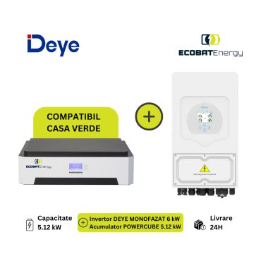 Combo Deye 6kw & Powercube 5.12kwh