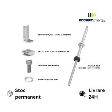 Surub ancora Profil Tip C pentru acoperis tabla M10MX200mm