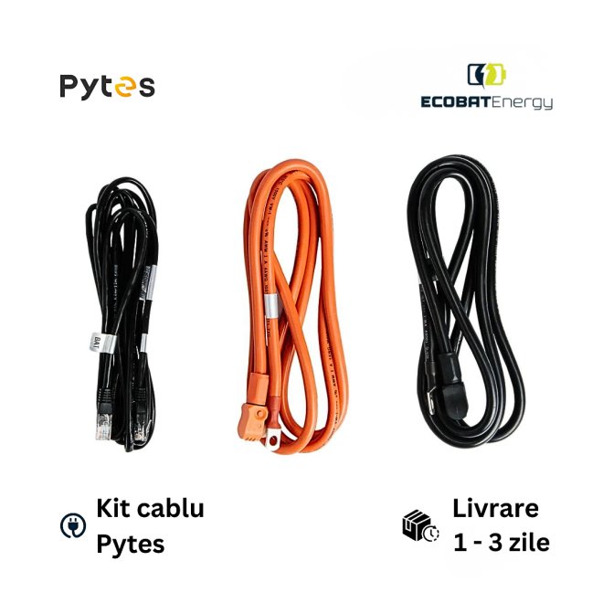 Kit Cablu Inverter-Acumulator  Pytes V5 50mm grosime-150A- Amphonel 8.00mm