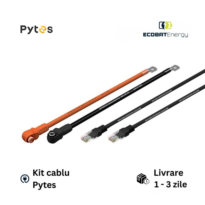 Kit Cablu Inverter-Acumulator  Pytes V5 50mm grosime-150A- Amphonel 8.00mm