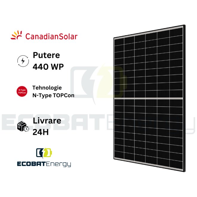 Panou fotovoltaic CanadianSolar 435WP N-Type TOPCon