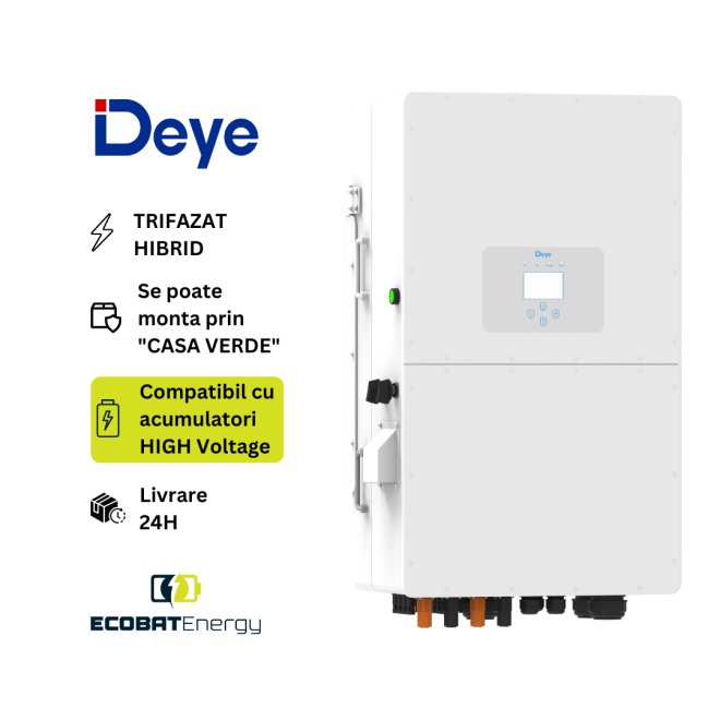 Invertor Deye Hibrid SUN-30K-SG01HP3-EU HV