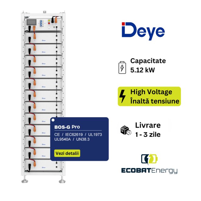 Rack Metallic Deye 3U-HRack - 13 layer Battery Pack BOS-G Pro