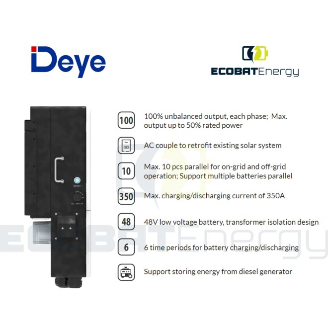 Invertor Deye Hibrid SUN-20K-SG05LP3-EU LV