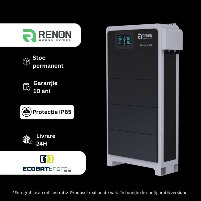 Acumulator Renon Extreme Series 51.2V - BMS+Module 15,36kwh