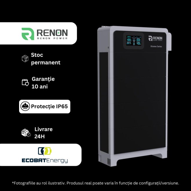 Acumulator Renon Extreme Series 51.2V - BMS+Module 15,36kwh