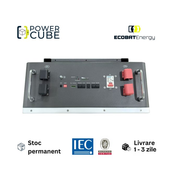 Acumulator 10.24 KWh Lifepo4 Ecobat Energy Powercube 51.2V 200Ah