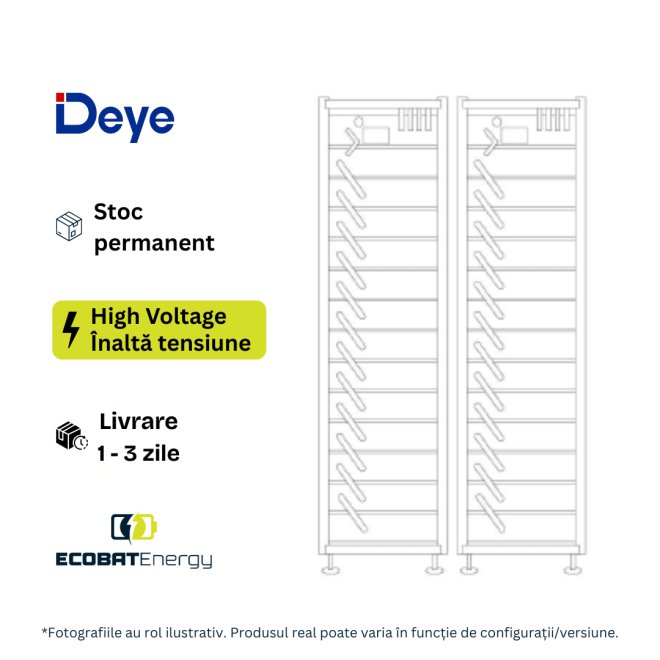 Rack Metallic Deye 3U-HRack - 14 layer BOS-A