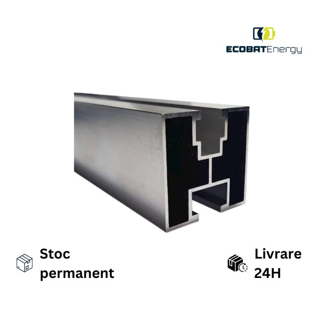 Profil aluminiu Tip H 40 x 40 mm x 3,6 ml