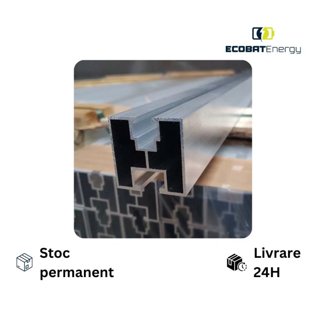 Profil aluminiu Tip H 40 x 40 mm x 3,6 ml