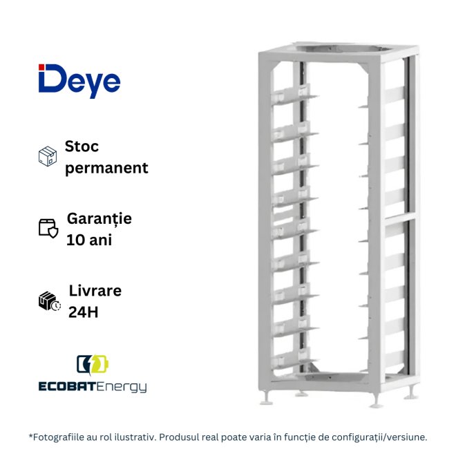 Rack Metallic Deye 3U-LRack - 9 layer Battery Pack BOS-G