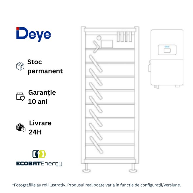 Rack Metallic Deye 3U-LRack - 9 layer Battery Pack BOS-G
