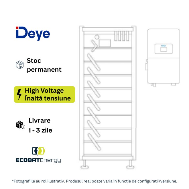 Rack Metallic Deye 3U-LRack - 9 layer Battery Pack BOS-G Pro