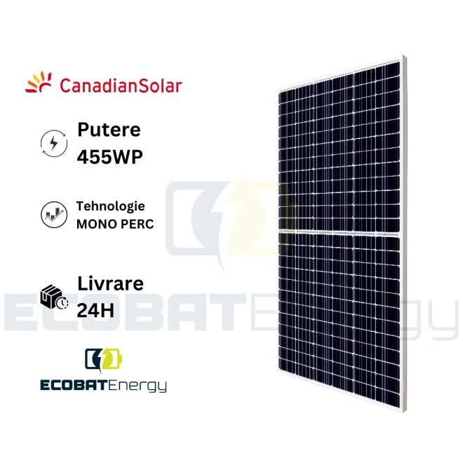 Panou fotovoltaic CanadianSolar 455Wp MONO PERC
