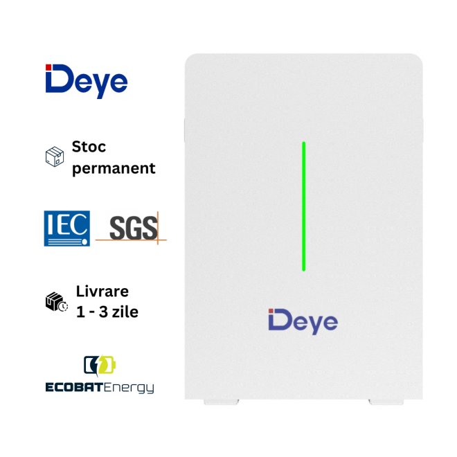 Acumulator Deye Lifepo4 RW-G10.6 kWh 51.2V 208Ah