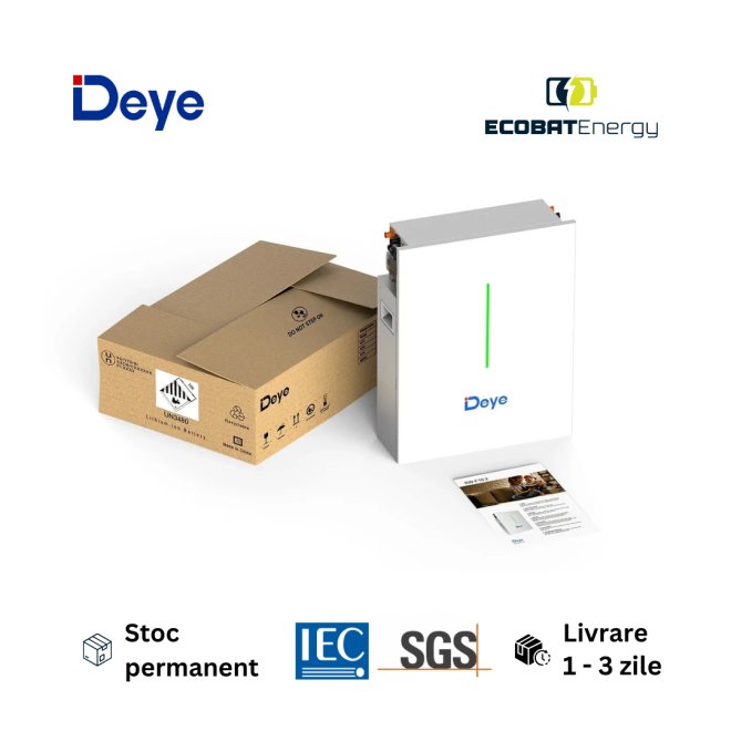 Acumulator Deye Lifepo4 RW-G10.6 kWh 51.2V 208Ah