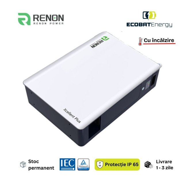 Acumulator Renon Lifepo4 Xcellent Plus 16 kWh 51.2V-314Ah IP65 Cu Incalzire
