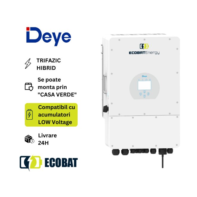 Invertor Deye Hibrid SUN-10K-SG04LP3-EU LV