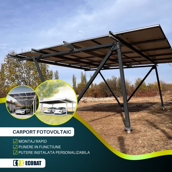 Carport Fotovoltaic  2 locuri 
