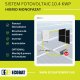 Sistem fotovoltaic HIBRID MONOFAZAT 10.4 kW cu invertor Deye